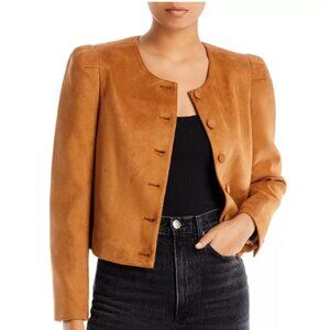 BCBGMAXAZRIA Faux Suede Jacket – Camel | Size S | NWT